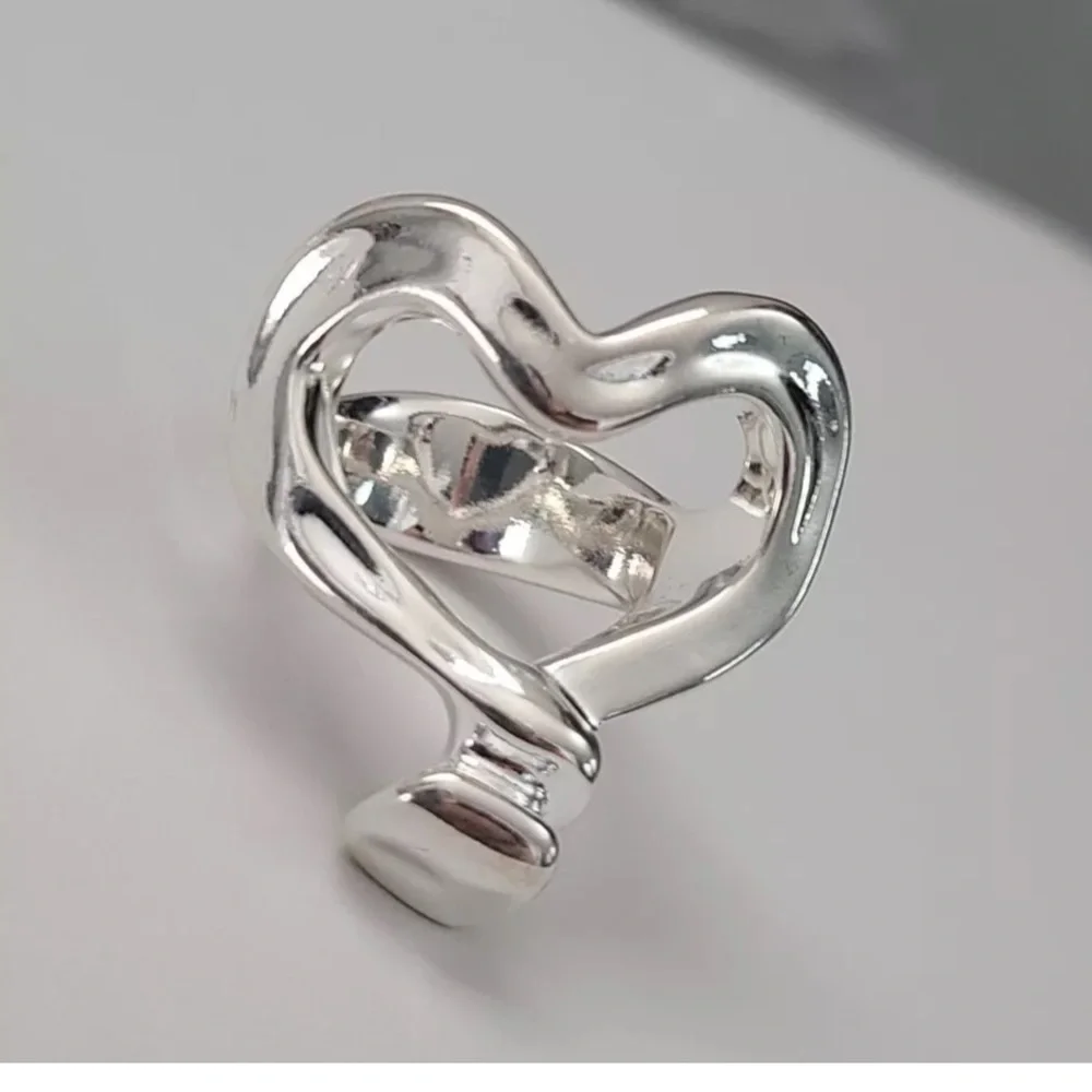 Uno De 50 Ring - Nailed Heart - Silver - Brand New